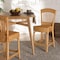 Bali & Pari Barito Modern Bohemian Natural Rattan Counter Stool 235-13140-ZORO - alternate 4